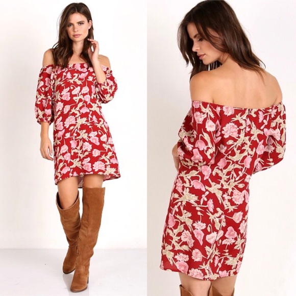 Flynn Skye Dresses & Skirts - Flynn Skye Hampton Mini Ruby Poppy